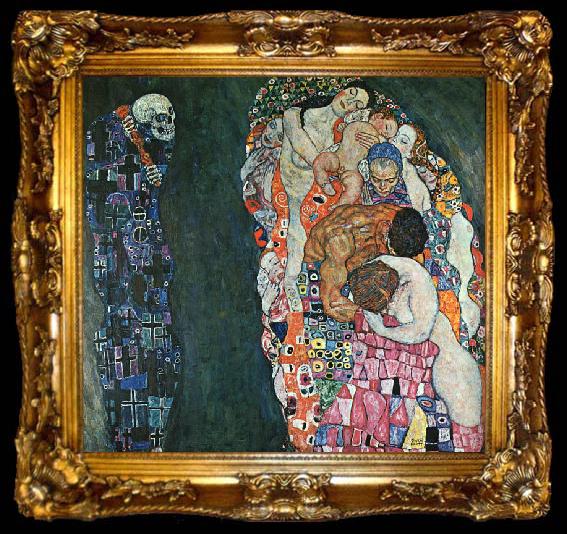 framed  Gustav Klimt Death and Life, ta009-2